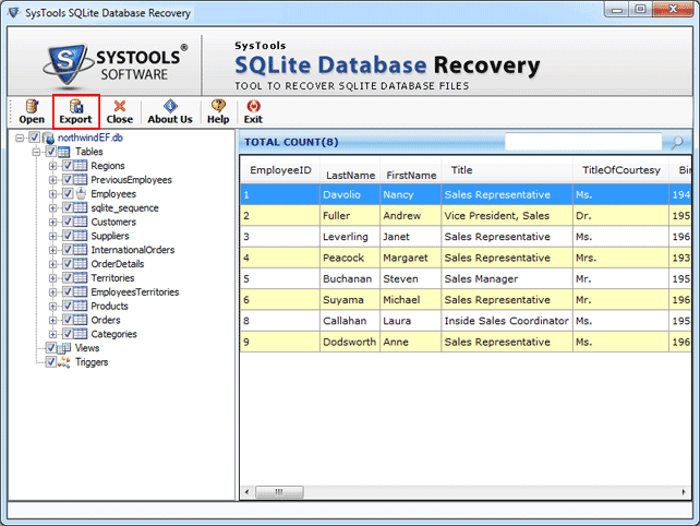 SQLite Corruption Recovery