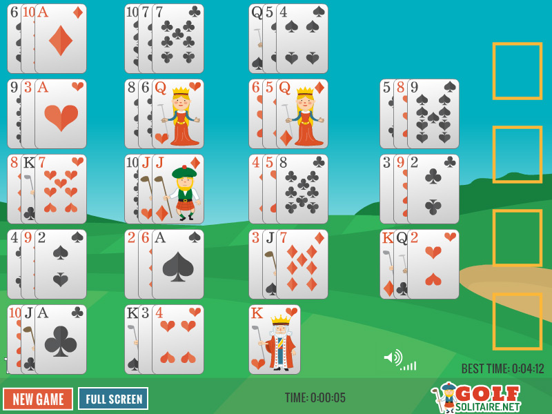 Golfer Shamrock Solitaire