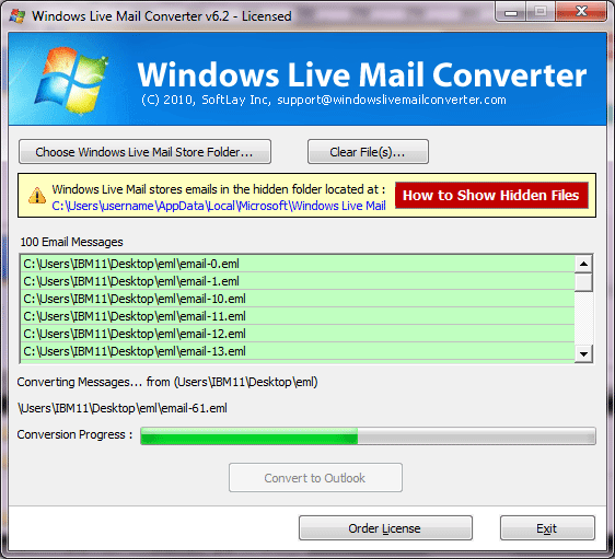 Windows Live Mail Migrate to Outlook