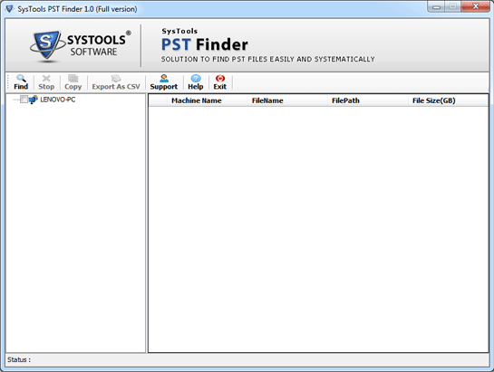 Outlook PST Finder