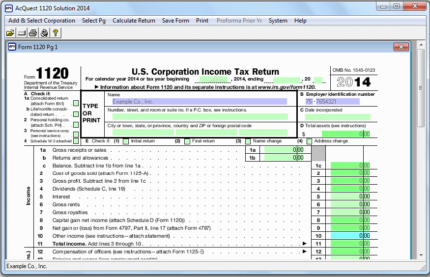 AcQuest 1120 Solution 2008