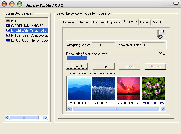 Data Recovery 4 Mac OSX