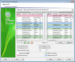 EMS Data Comparer for PostgreSQL