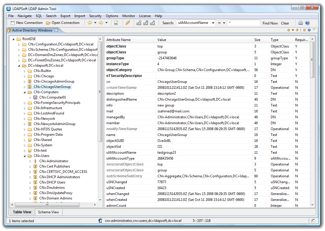 Ldap Admin Tool