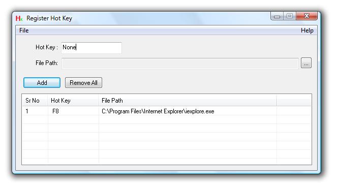 Register Hot Key