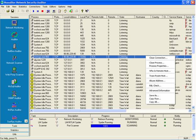 Nsauditor Network Security Auditor