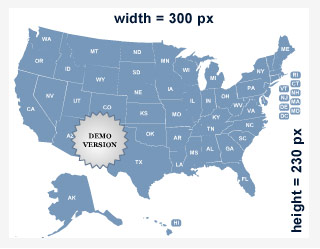 Mini USA Map Locator