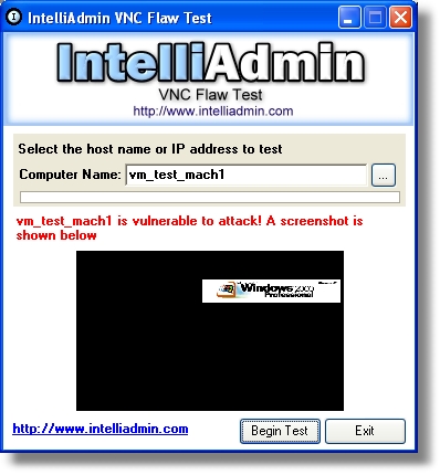 VNC Flaw Test