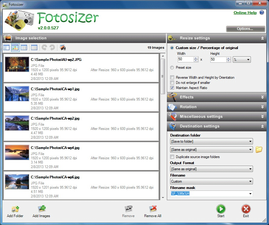 Fotosizer