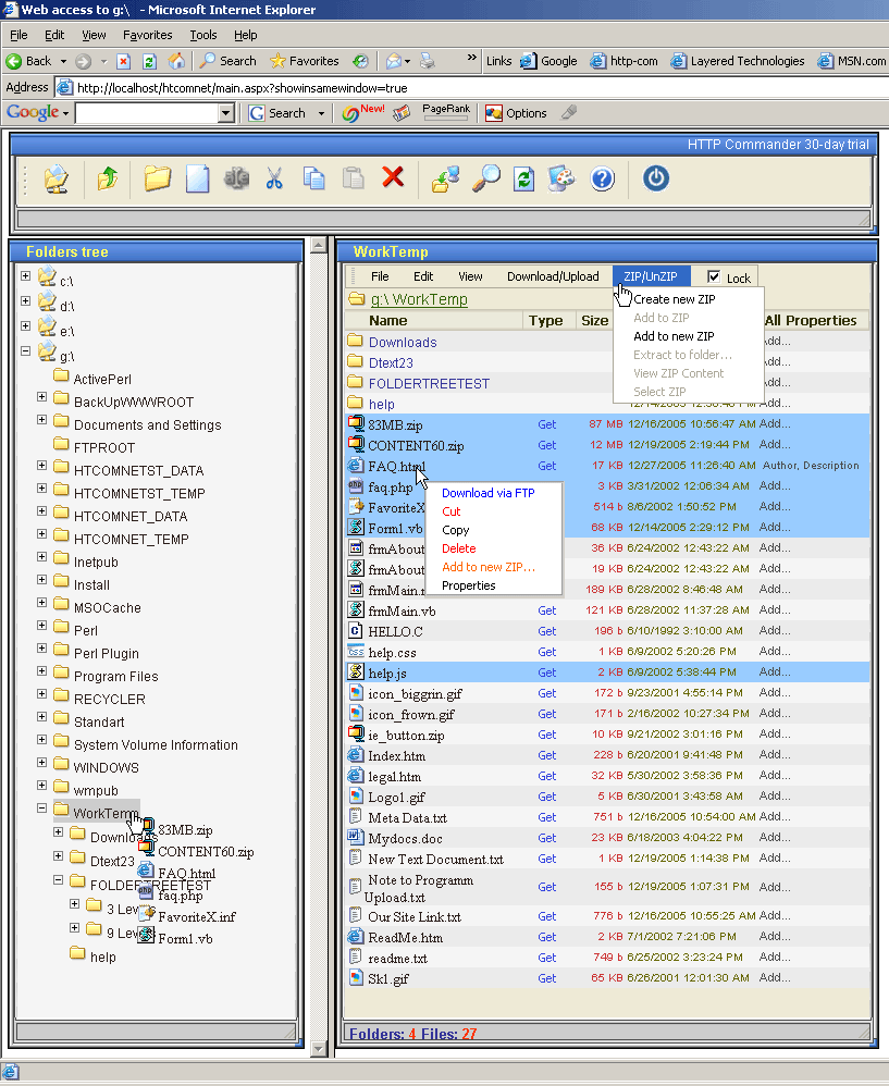 HTTP Commander .NET