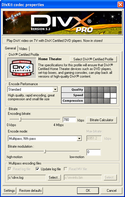 DivX Player with DivX Pro Codec (98/Me)