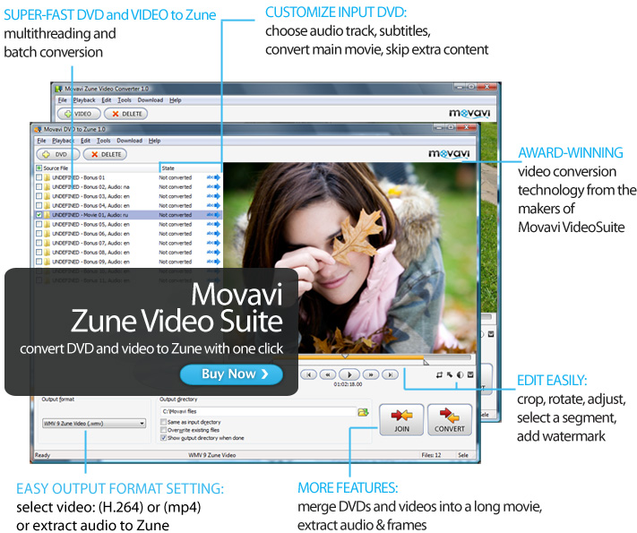 Movavi Zune Video Suite