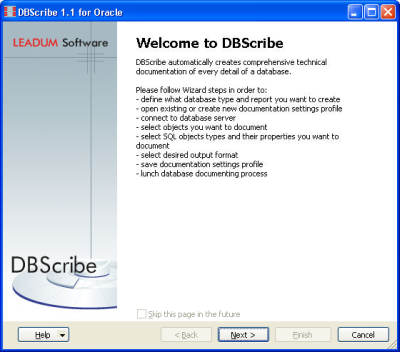 DBScribe for Oracle