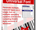 MAC Universal Barcode Font