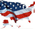 Patriotic USA Flash Map