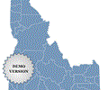 Locator Map of Idaho