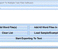 MS Word Export To Multiple Text Files Software