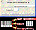 UPCA UPCE barcode prime image generator