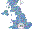 Golden UK Map