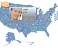 Golden SpotsMap of USA