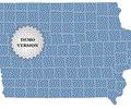 Locator Map of Iowa